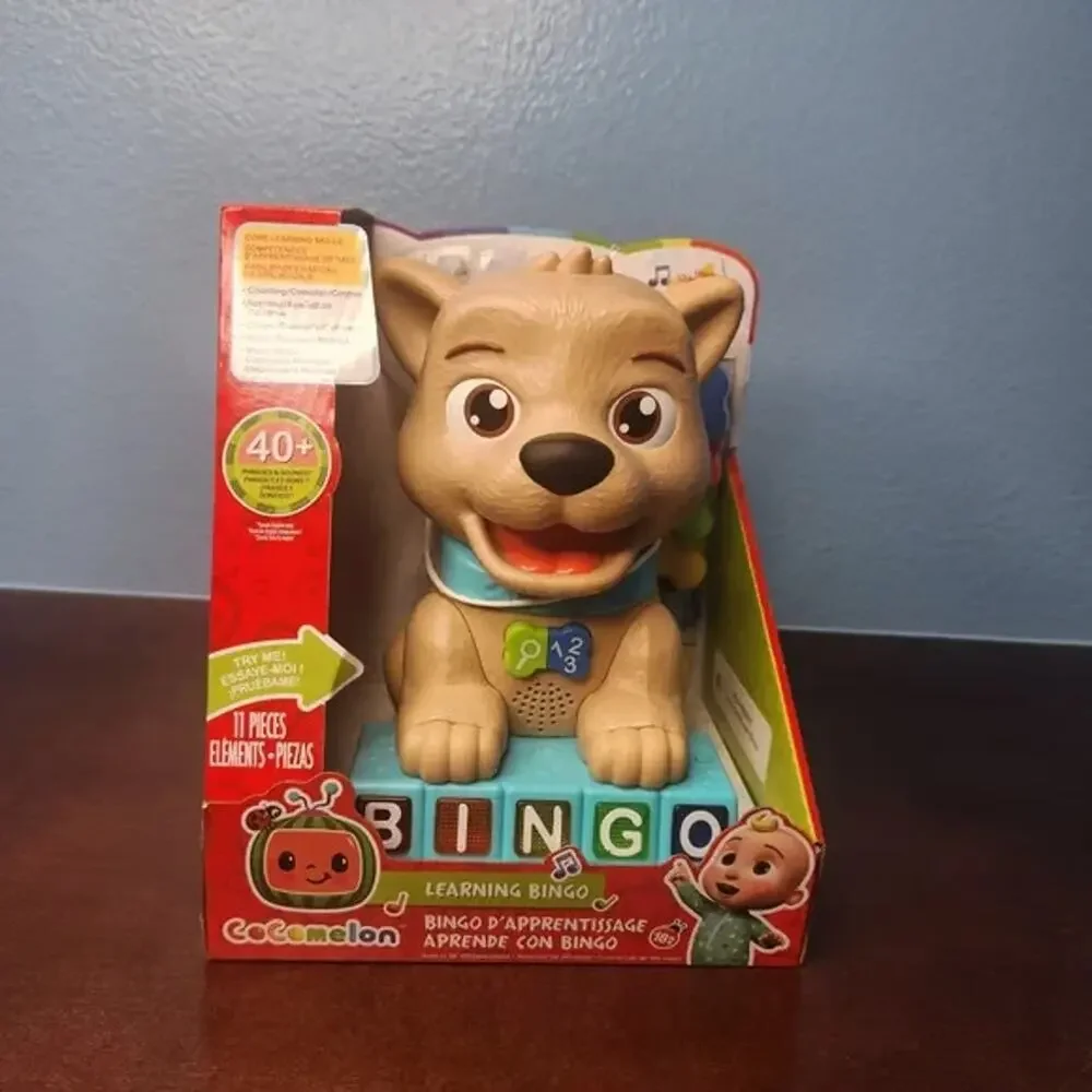 Just Play Cocomelon Count And Learn Bingo, 11-pieces, 40+ Learning Phrases, And